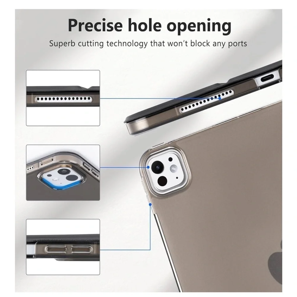 Black iPad Pro 11” slim case with cover
